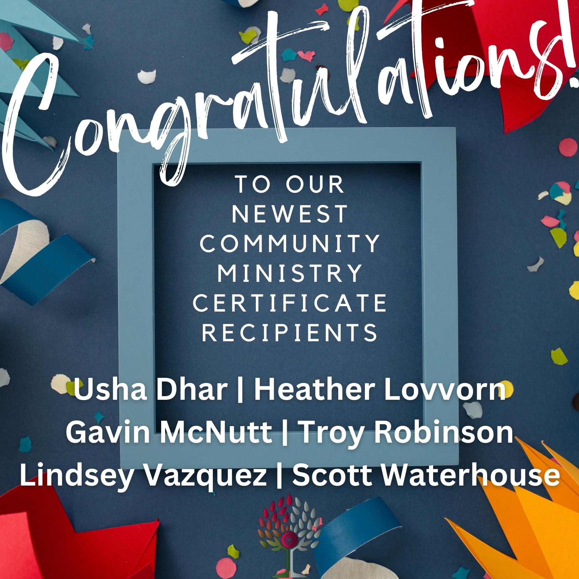 Congratulations to our newest Community Ministry Certificate graduates!